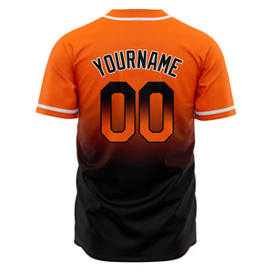 Camisetas de béisbol personalizadas con degradado nombre número y logotipo