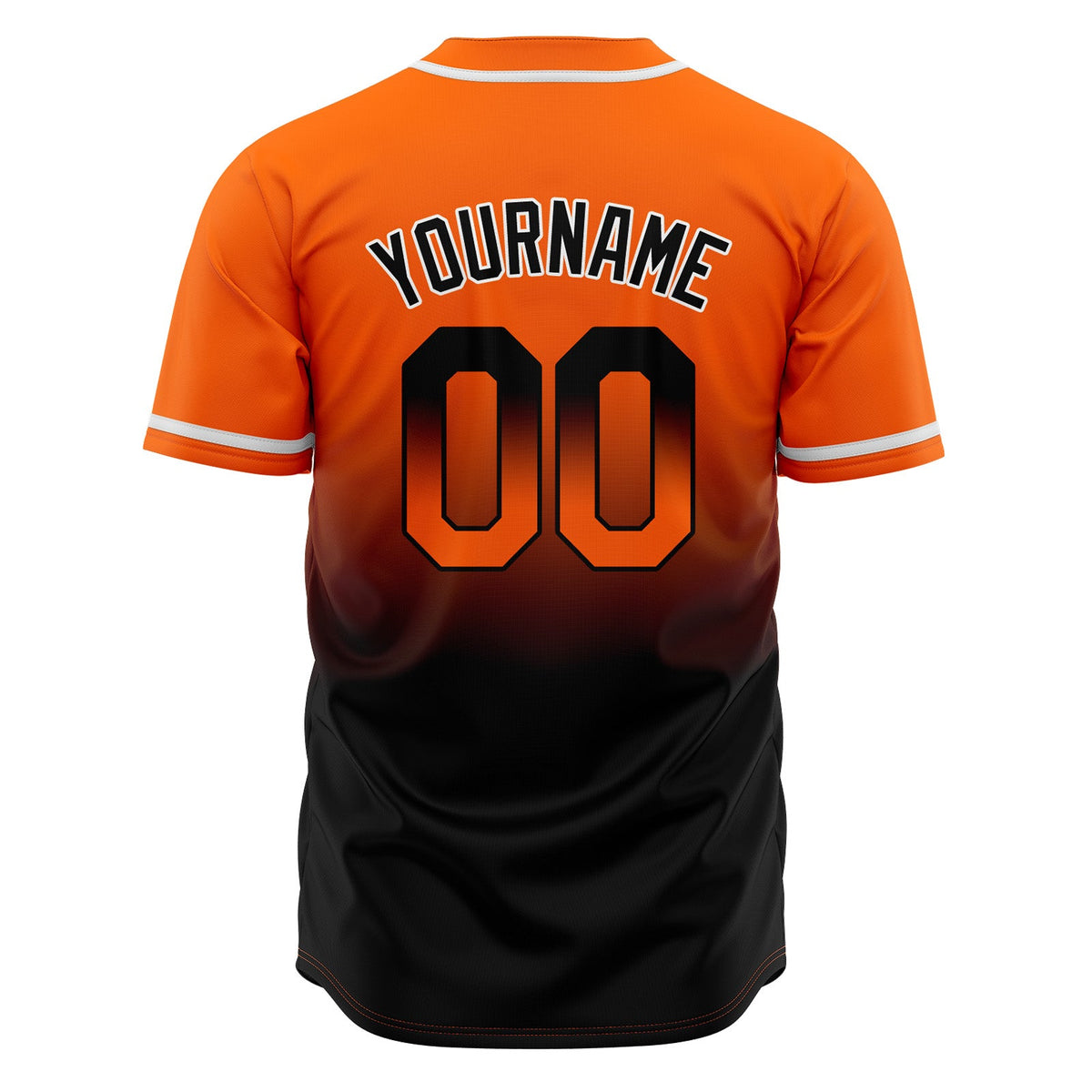 Camisetas de béisbol personalizadas con degradado nombre número y logotipo