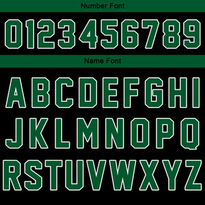 Chaqueta universitaria personalizada estilo Letterman para hombres-mujeres y jóvenes-color verde y negro