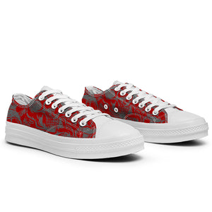 Resalta tu estilo con las zapatillas bajas de lona Skeleton para hombre y mujer
