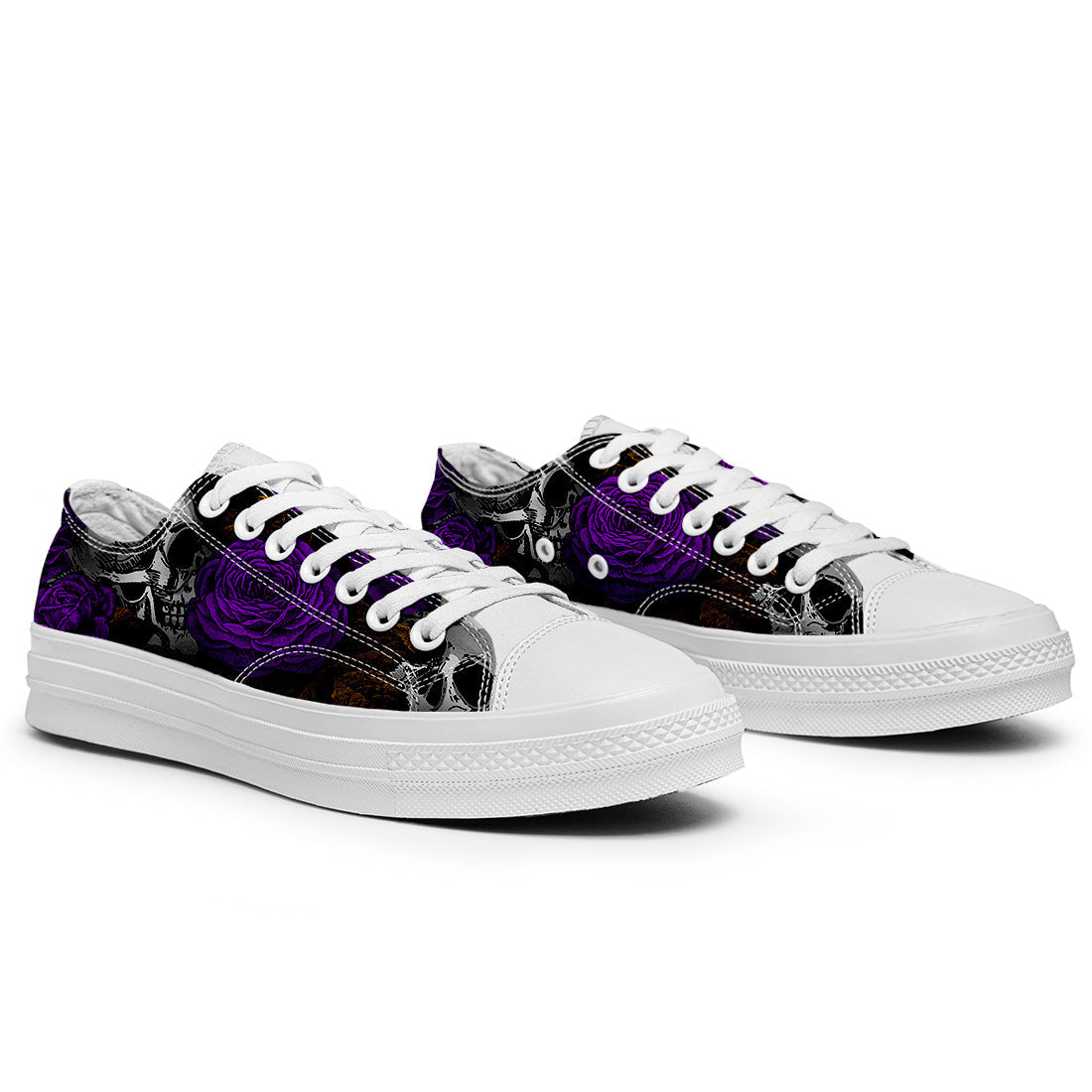 Resalta tu estilo con las zapatillas bajas de lona Skeleton para hombre y mujer
