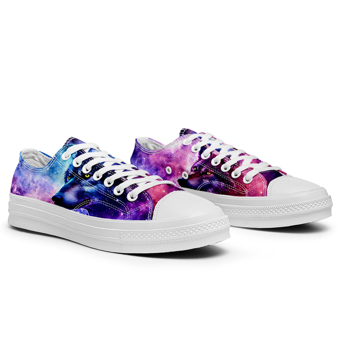 Realza tu estilo con las zapatillas bajas de lona Wolf para hombre y mujer