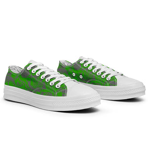 Resalta tu estilo con las zapatillas bajas de lona Skeleton para hombre y mujer