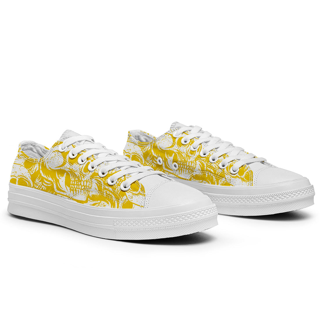 Resalta tu estilo con las zapatillas bajas de lona Skeleton para hombre y mujer