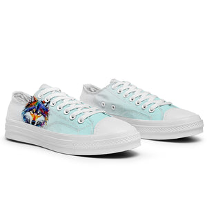 Realza tu estilo con las zapatillas bajas de lona Wolf para hombre y mujer