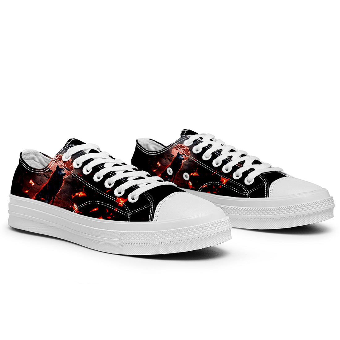 Realza tu estilo con las zapatillas bajas de lona Wolf para hombre y mujer