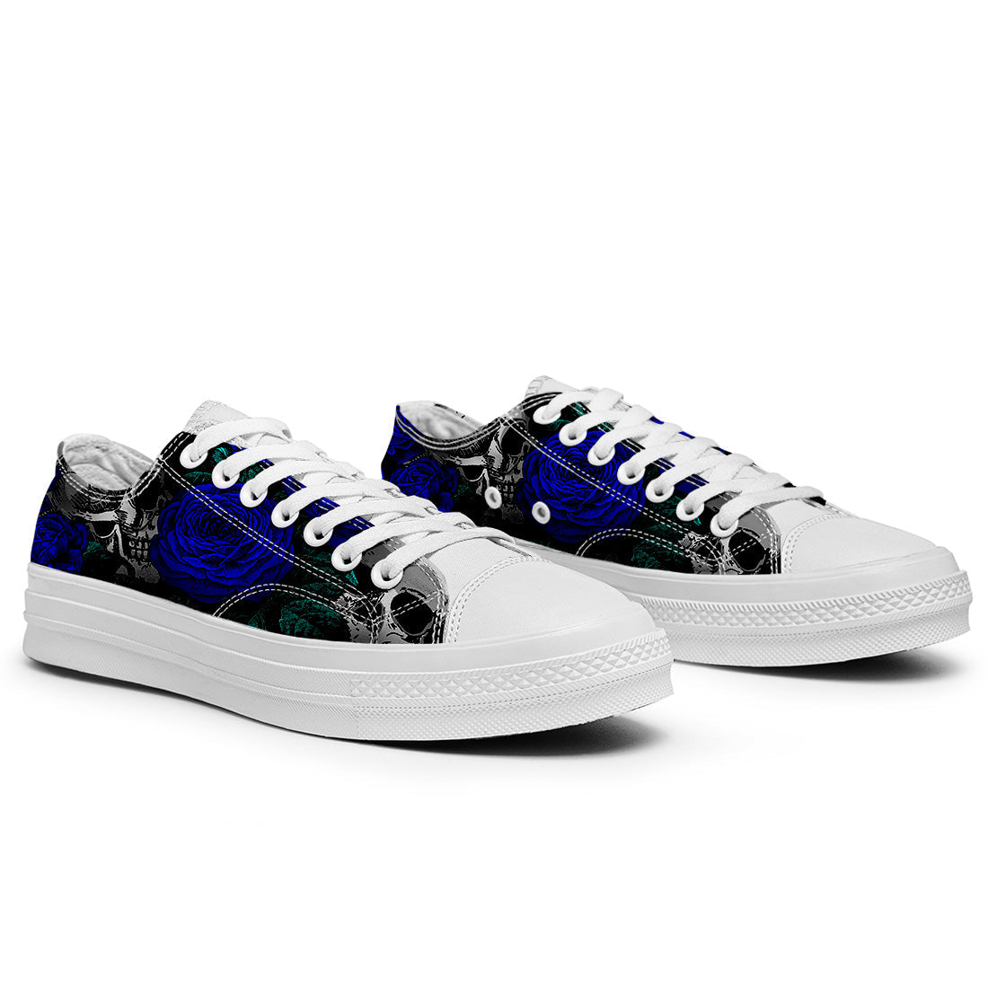 Resalta tu estilo con las zapatillas bajas de lona Skeleton para hombre y mujer
