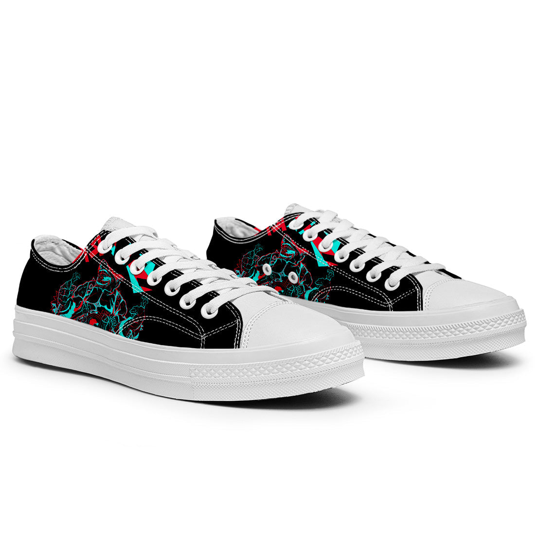 Realza tu estilo con las zapatillas bajas de lona Shark para hombre y mujer