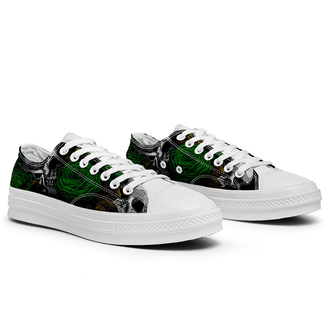 Resalta tu estilo con las zapatillas bajas de lona Skeleton para hombre y mujer