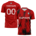 custom soccer uniform jersey kids adults personalized set jersey shirt red