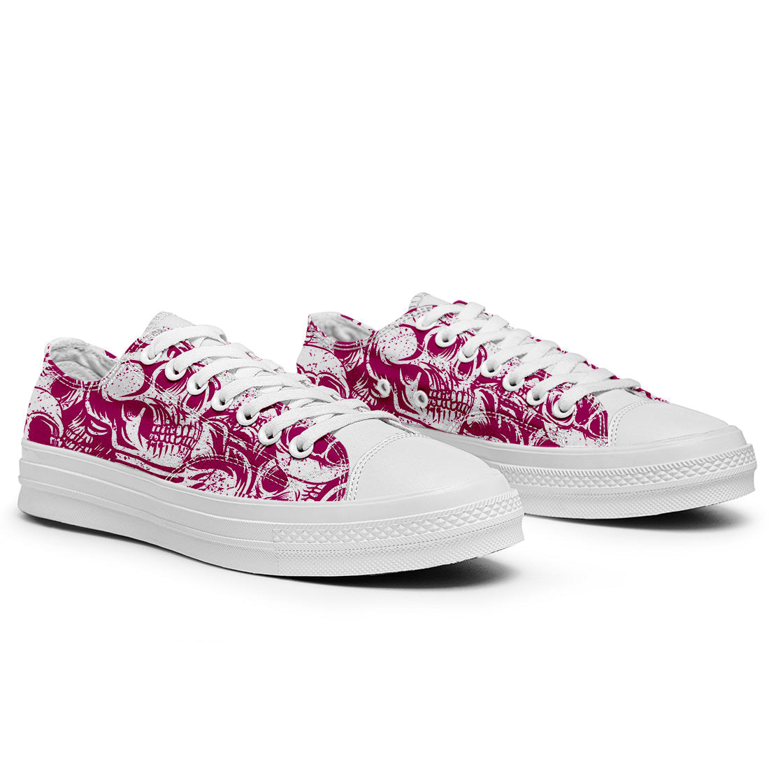 Resalta tu estilo con las zapatillas bajas de lona Skeleton para hombre y mujer