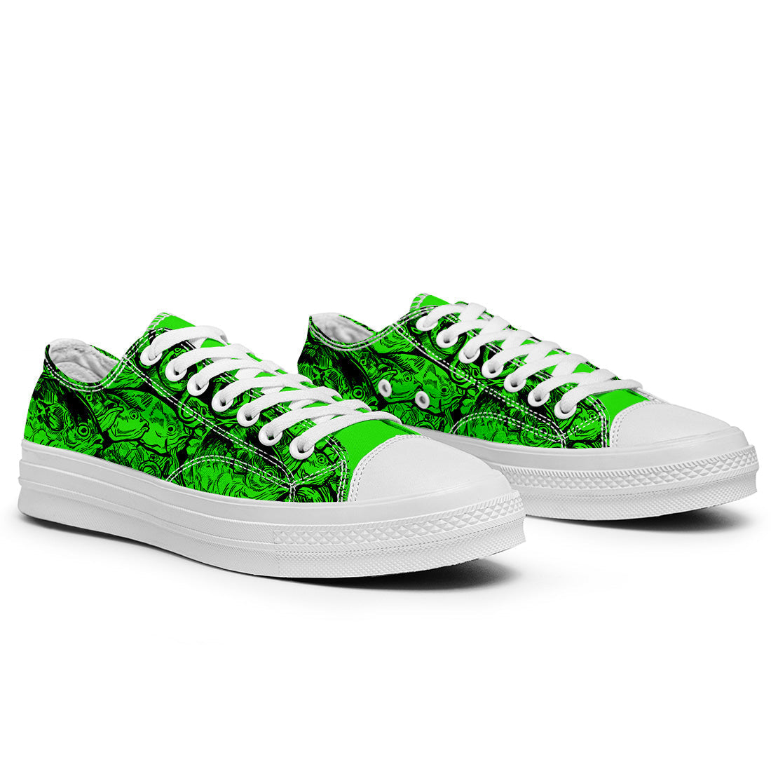 Resalta tu estilo con las zapatillas bajas de lona Fish para hombre y mujer