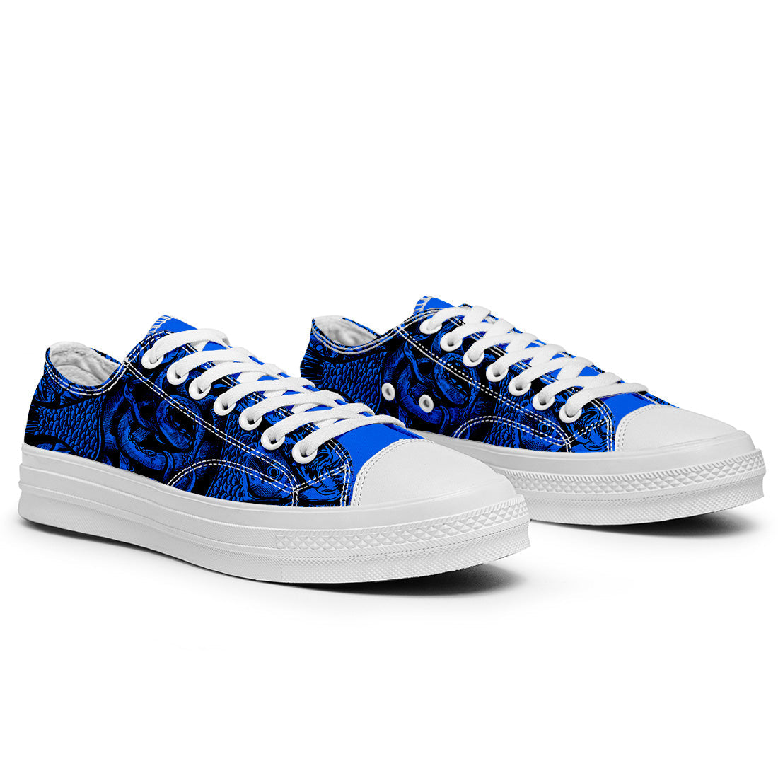 Resalta tu estilo con las zapatillas bajas de lona Fish para hombre y mujer