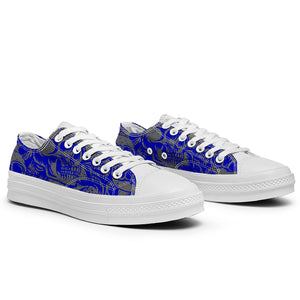 Resalta tu estilo con las zapatillas bajas de lona Skeleton para hombre y mujer