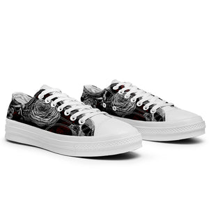 Resalta tu estilo con las zapatillas bajas de lona Skeleton para hombre y mujer