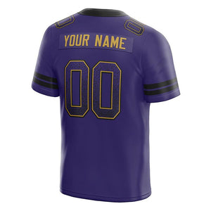 custom authentic drift fashion football jersey purple-black mesh