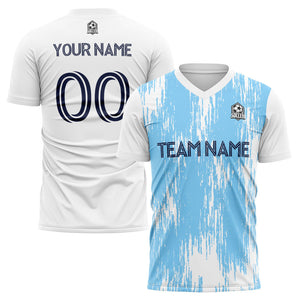 custom soccer uniform jersey kids adults personalized set jersey shirt white