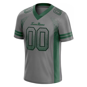 custom authentic drift fashion football jersey gray-green mesh