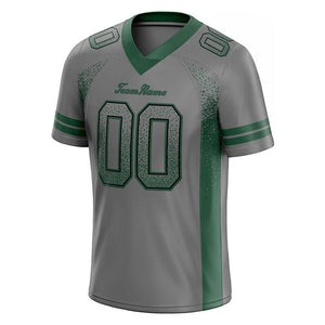 custom authentic drift fashion football jersey black-green mesh