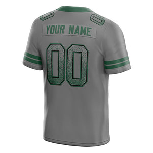 custom authentic drift fashion football jersey black-green mesh