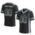 custom authentic drift fashion football jersey black-gray mesh