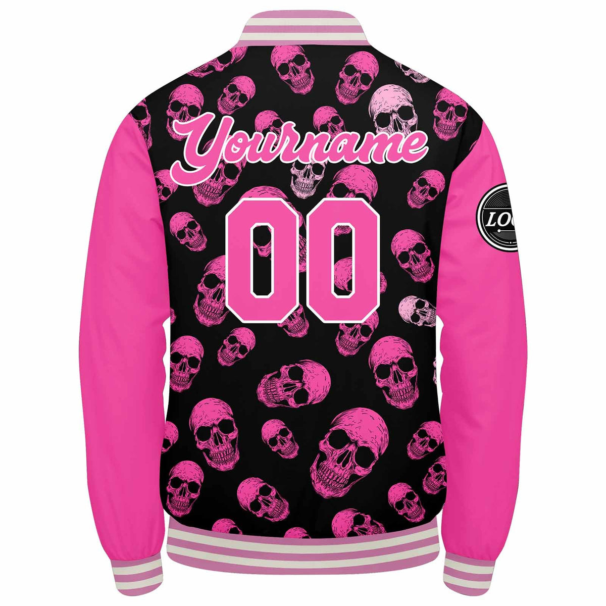 Chaqueta universitaria personalizada estilo Letterman para hombres & mujeres y jóvenes & color rosa
