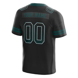custom authentic drift fashion football jersey gray-midnight green mesh