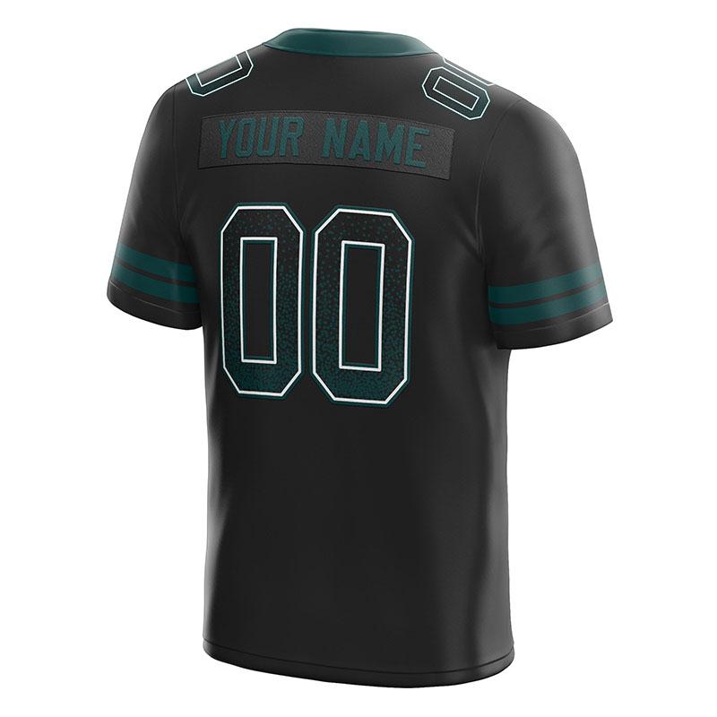 custom authentic drift fashion football jersey gray-midnight green mesh