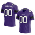customized  authentic football jersey purple-white-black