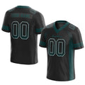 custom authentic drift fashion football jersey black-midnight green mesh