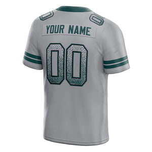 custom authentic drift fashion football jersey black-midnight green mesh