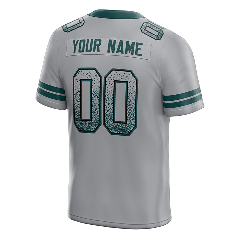 custom authentic drift fashion football jersey black-midnight green mesh