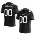 customized  authentic football jersey black-purple-white