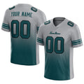 custom authentic gradient fashion football jersey gray-green
