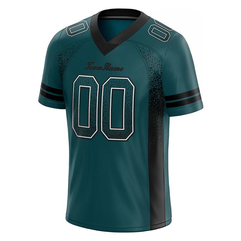 custom authentic drift fashion football jersey black-yellow mesh