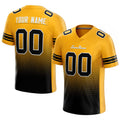 custom authentic gradient fashion football jersey yellow-black