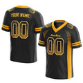 custom authentic drift fashion football jersey black-yellow mesh