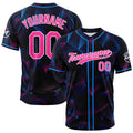 Dise?o personalizado de estampado completo para camiseta de béisbol con triángulo degradado