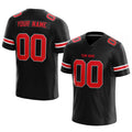 customized  authentic football jersey black-red-white