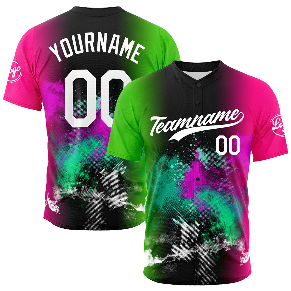Dise?o personalizado de estampado completo para camisetas de béisbol en aerosol