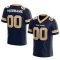 customized authentic football jersey navy gold-white mesh