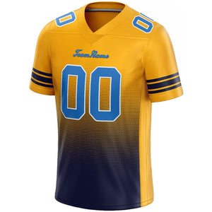 custom authentic gradient fashion football jersey white-light blue