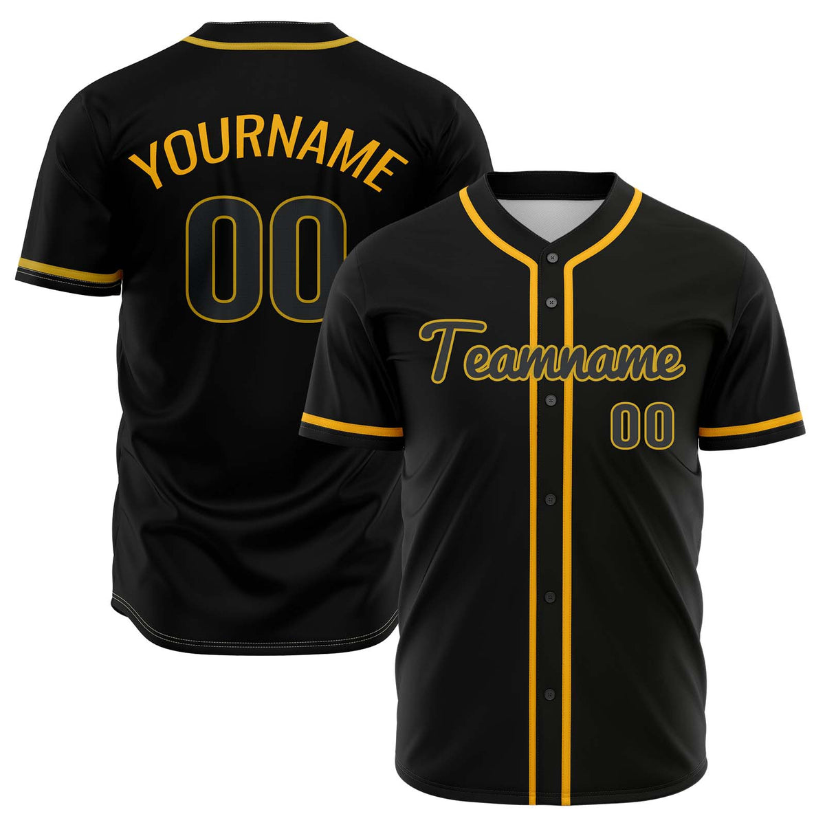 Camisetas de béisbol de hip hop negras personalizadas & cosidas & estampadas y con nombre y número personalizados