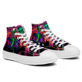 Resalta tu estilo con las zapatillas de lona de caña media Skeleton para hombre y mujer