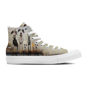 Resalta tu estilo con las zapatillas de lona de media caña para hombre y mujer Dog