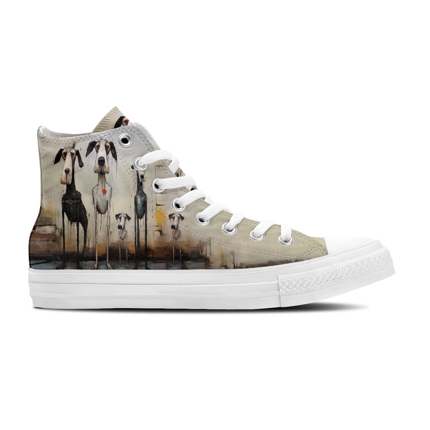 Resalta tu estilo con las zapatillas de lona de media caña para hombre y mujer Dog