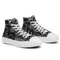 Resalta tu estilo con las zapatillas de lona de caña media Skeleton para hombre y mujer
