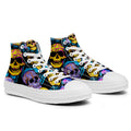 Resalta tu estilo con las zapatillas de lona de caña media Skeleton para hombre y mujer