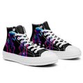 Resalta tu estilo con las zapatillas de lona de caña media Skeleton para hombre y mujer