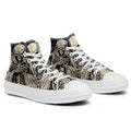 Resalta tu estilo con las zapatillas de lona de caña media Skeleton para hombre y mujer
